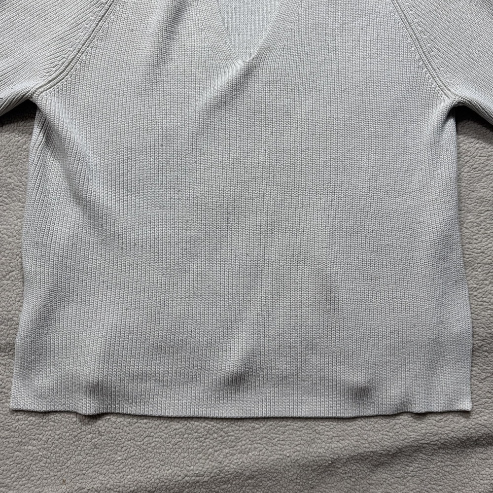 Athleta Sweater Womens Large V Neck Merino Wool Blend Pullover Knit Long Sleeve - Picture 4 of 13